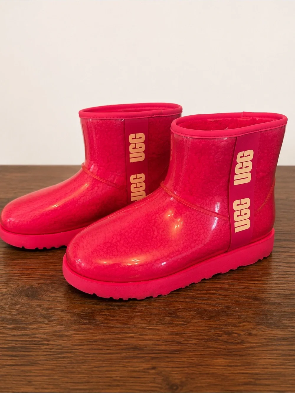 UGG Kids Bright Pink Waterproof Boots